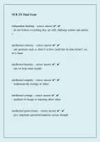 NUR 231 Final Exam 2026 &vert; Nursing Study Guide&comma; Review & Practice Questions