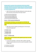 MASSACHUSETTS CONSTRUCTION SUPERVISOR LICENSE EXAM NEWEST &NewLine;EVALUATED EXAM PRACTICE 100 QUESTIONS 2026-2027&vert;ORIGINAL QUESTIONS &NewLine;& ANSWERS &vert;DETAILED RATIONALES &vert;HINTED COMPLETE EXAM PREP GRADED &NewLine;A&plus;&ast;INSTANT DOWNLOAD PDF&ast; 
