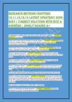Research Methods Chapters 10-14 &vert; Questions & Answers 2026