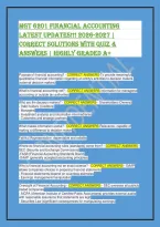 MGT 6201 Financial Accounting Exam 2026 &vert; Questions & Answers