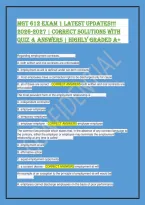MGT 612 Exam 1 2026 &vert; Questions & Verified Answers Guide