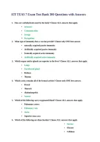 ATI TEAS 7 Exam Test Bank &ndash; 300 Practice Questions with Answers&comma; Study Guide & Comprehensive Exam Review