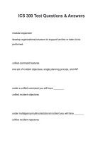 ICS 300 Test Questions & Answers &ndash; Incident Command System 300 Practice Test&comma; Study Guide & Exam Review