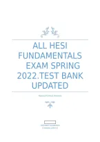HESI Fundamentals Test Bank &vert; 2026&sol;2027 Nursing Study Guide&comma; Practice Questions & Answers