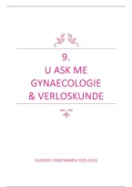 UAskMe GYNAECOLOGIE - Klinisch eindexamen &lpar;2021GENGE3&rpar; - Samenvatting