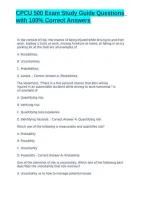 CPCU 500 Exam Study Guide &ndash; Complete CPCU 500 Practice Questions&comma; Answers&comma; Insurance Exam Prep&comma; Study Guide & Review 2026&sol;2027