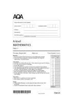AQA A Level Mathematics Paper 3 2026