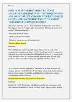 Evolve Elsevier HESI Med-Surg Exam &ndash; Complete Medical-Surgical Nursing Questions and Answers&comma; HESI Practice Test&comma; Study Guide & Exam Prep 2026&sol;2027
