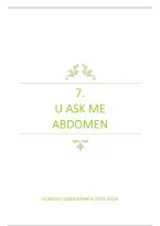 UAskMe ABDOMEN - Klinisch eindexamen &lpar;2021GENGE3&rpar; - Samenvatting
