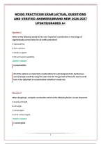 NCIDQ PRACTICUM EXAM &vert;ACTUAL QUESTIONS AND VERIFIED ANSWERS&vert;BRAND NEW 2026-2027 UPDATE&vert;GRADED A&plus;