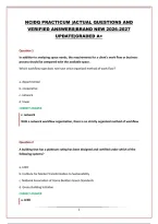 NCIDQ PRACTICUM PACKAGE &vert;QUESTIONS AND ANSWERS&vert;BRAND NEW 2026-2027 UPDATE
