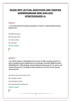 NCIDQ IDPX &vert;ACTUAL QUESTIONS AND VERIFIED ANSWERS&vert;BRAND NEW 2026-2027 UPDATE&vert;GRADED A&plus;