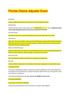 Florida Claims Adjuster Exam Study Guide 2026&sol;2027 &vert; Insurance License Prep & Practice Questions