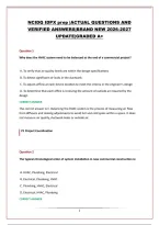 NCIDQ IDPX prep &vert;ACTUAL QUESTIONS AND VERIFIED ANSWERS&vert;BRAND NEW 2026-2027 UPDATE&vert;GRADED A&plus;