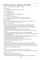  Algemene Psychologie &ndash; uitgebreide samenvatting Zimbardo H1-6&comma; H8 & H9