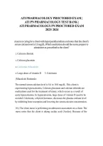 ATI Pharmacology Proctored Exam & ATI PN Pharmacology Test Bank &ndash; Practice Questions&comma; Study Guide & Exam Review