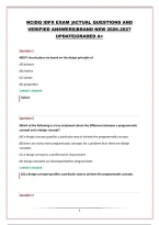 NCIDQ IDFX EXAM &vert;ACTUAL QUESTIONS AND VERIFIED ANSWERS&vert;BRAND NEW 2026-2027 UPDATE&vert;GRADED A&plus;