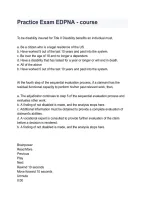 Practice Exam EDPNA Course 2026&sol;2027 &vert; EDPNA Exam Prep & Study Guide