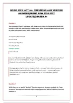 NCIDQ IDFX &vert;ACTUAL QUESTIONS AND VERIFIED ANSWERS&vert;BRAND NEW 2026-2027 UPDATE&vert;GRADED A&plus;