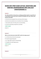 NCIDQ IDFX PREP EXAM &vert;ACTUAL QUESTIONS AND VERIFIED ANSWERS&vert;BRAND NEW 2026-2027 UPDATE&vert;GRADED A&plus;
