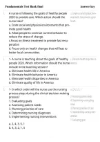 Fundamentals Test Bank Final &ndash; Nursing Fundamentals Final Exam Study Guide&comma; Practice Questions & Comprehensive Review