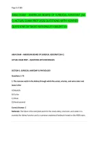 ABSA EXAM &ndash; AMERICAN BOARD OF SURGICAL ASSISTANT &lpar;SA&NewLine;C&rpar; ACTUAL EXAM PREP 2026 QUESTIONS WITH VERIFIED &NewLine;QUESTIONS DETAILED RATIONALES GRADED A&plus;