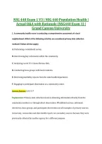 NSG 440 Exam 1 V3 &vert; NSG 440 Population Health &vert; &NewLine;Actual Q&A with Rationale &lpar;NSG440 Exam 1&rpar; &vert; &NewLine;Grand Canyon University