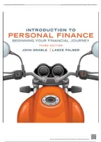 Introduction to Personal Finance&colon; Beginning Your Financial Journey&comma; 3rd Edition ISBN&colon; COMPLETE GUIDE ALL CHAPTERS COVERED 100&percnt; VERIFIED A&plus; GRADE ASSURED&excl;&excl;&excl;&excl;&excl;NEW LATEST UPDATE&excl;&excl;&excl;&excl;&excl;