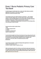 Exam 1 Burns Pediatric Primary Care Test Bank &ndash; Pediatric Nursing Practice Questions&comma; Study Guide&comma; Exam Review & Test Preparation
