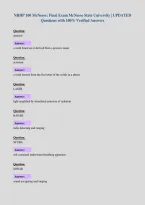 NRHP 100 McNeese&colon; Final Exam McNeese State University &vert; UPDATED&NewLine;Questions with 100&percnt; Verified Answers