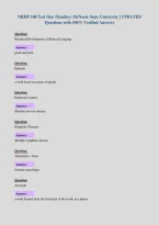 NRHP 100 Test One &lpar;Bradley&rpar; McNeese State University &vert; UPDATED&NewLine;Questions with 100&percnt; Verified Answers