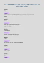 Test 2 NRHP 100 McNeese State University &vert; UPDATED Questions with&NewLine;100&percnt; Verified Answers