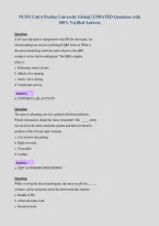 NU551 Unit 6 Purdue University Global &vert; UPDATED Questions with&NewLine;100&percnt; Verified Answers