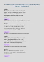 NU551 Midterm&sol;Final Purdue University Global &vert; UPDATED Questions&NewLine;with 100&percnt; Verified Answers