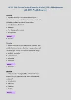 NU551 Unit 3 exam Purdue University Global &vert; UPDATED Questions&NewLine;with 100&percnt; Verified Answers
