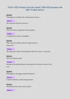 NU551 UNIT 9 Purdue University Global &vert; UPDATED Questions with&NewLine;100&percnt; Verified Answers