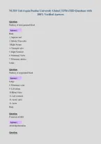 NU551 Unit 6 quiz Purdue University Global &vert; UPDATED Questions with&NewLine;100&percnt; Verified Answers