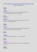 NU551 Midterm Purdue University Global &vert; UPDATED Questions with&NewLine;100&percnt; Verified Answers