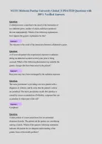NU551 Midterm Purdue University Global &vert; UPDATED Questions with&NewLine;100&percnt; Verified Answers