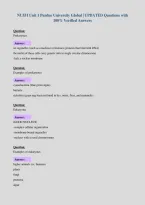 NU551 Unit 1 Purdue University Global &vert; UPDATED Questions with&NewLine;100&percnt; Verified Answers