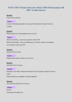 NU551 UNIT 3 Purdue University Global &vert; UPDATED Questions with&NewLine;100&percnt; Verified Answers