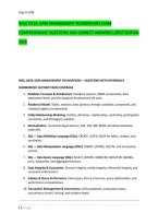 WGU D426&colon; DATA MANAGEMENT FOUNDATIONS EXAM &NewLine;COMPREHENSIVE QUESTIONS AND CORRECT ANSWERS LATEST EDITION &NewLine;2026 