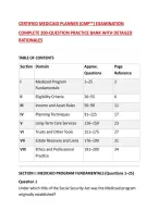 CERTIFIED MEDICAID PLANNER &lpar;CMP&trade;&rpar; EXAMINATION&NewLine;COMPLETE 200-QUESTION PRACTICE BANK WITH DETAILED RATIONALES&NewLine;