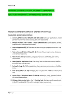 MICHIGAN PLUMBING CONTRACTOR EXAM  COMPREHENSIVE &NewLine;QUESTIONS AND CORRECT ANSWERS LATEST EDITION 2026