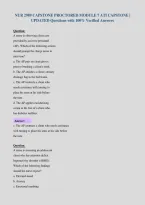NUR 2989 CAPSTONE PROCTORED MODULE 7 ATI CAPSTONE &vert;&NewLine;UPDATED Questions with 100&percnt; Verified Answers
