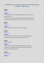 NURS 3554&period; Exam 3 &lpar;Substance Use Disorders&rpar; &vert; UPDATED Questions&NewLine;with 100&percnt; Verified Answers
