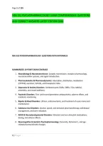 NSG 552 PSYCHOPHARMACOLOGY EXAM COMPREHENSIVE QUESTIONS &NewLine;AND CORRECT ANSWERS LATEST EDITION 2026