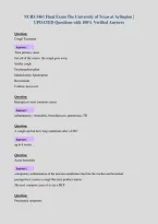 NURS 5461 Final Exam The University of Texas at Arlington &vert;&NewLine;UPDATED Questions with 100&percnt; Verified Answers&NewLine;