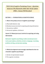 WGU D570 Cognitive Psychology Exam &vert;  Questions &NewLine;&Answers Plus Rationales 2026&sol;2027 Study Update &NewLine;&lpar;PDF&rpar; &vert; Instant Pdf Download 