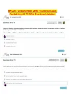 ATI RN Fundamentals 2026 Proctored Exam&colon; 70 NGN Questions with Detailed Answers&NewLine;&NewLine;